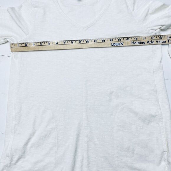 J Jill Wearever Collection Ivory Ribbed V-Neck Long Sleeve SIze Small - Picture 10 of 14